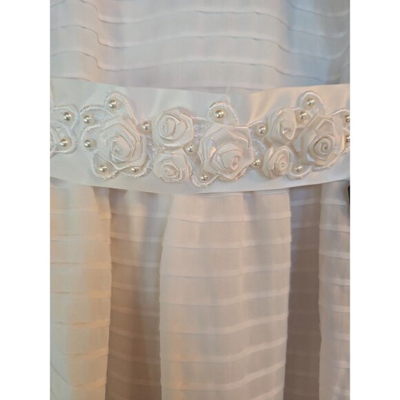 Childs Flower Girl/First Communion Gown W/Veil - Picture 2 of 7